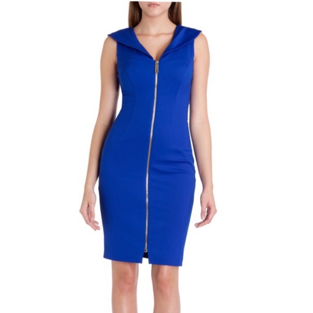Ted Baker RAVANA Blue bodycon dress Ted 3/US 8